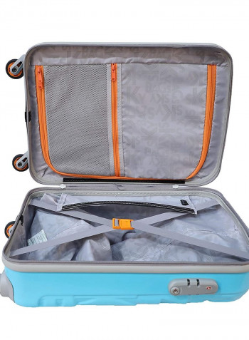 Oscar Hardside Medium Check in Luggage Trolley Tropical Blue