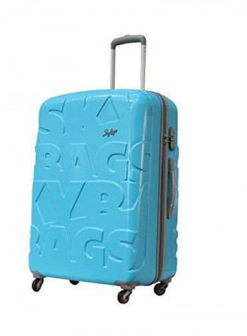Oscar Hardside Medium Check in Luggage Trolley Tropical Blue