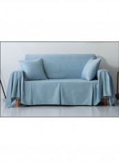 Brief Design Anti-Slip Sofa Slipcover Blue reviews Brief Design Anti-Slip Sofa Slipcover Blue