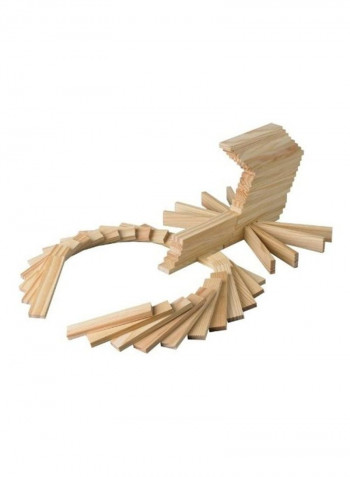100-Piece Natural Wooden Blocks