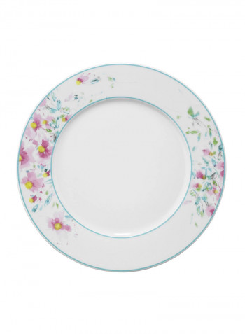 25-Piece Leonberg Porcelain Breakfast Set White/Blue/Pink