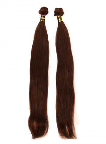 Natural Human Hair Extension Brown 24inch