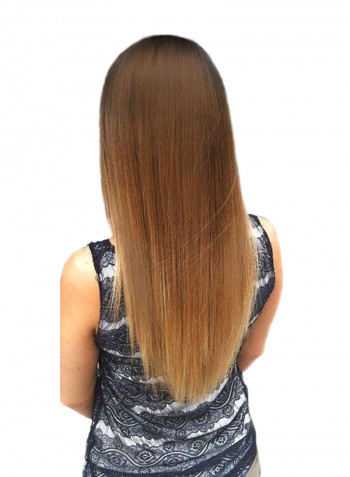 Natural Human Hair Extension Brown 24inch