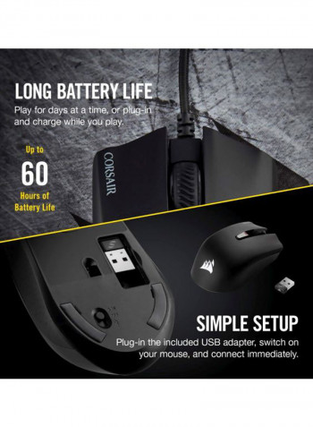 Wireless Rechargeable Gaming Mouse With Slipstream Technology