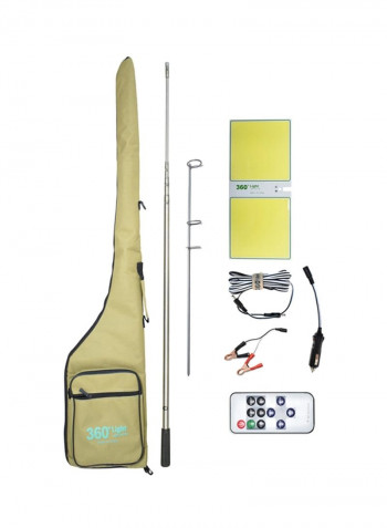 320W Outdoor Multifunction LED Light Fishing Rod Camping Lamp 4M With remote