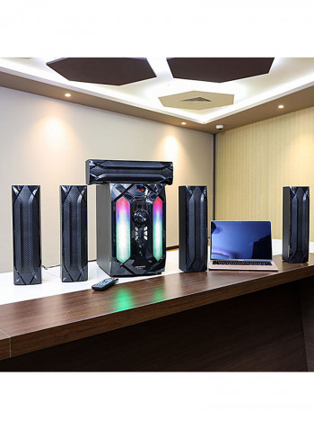 5.1 Channel Multimedia Speaker System KNMS6083 Black