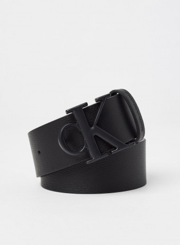 Mono Plaque Belt Black