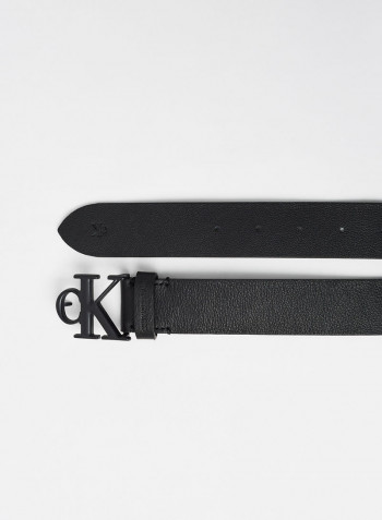 Mono Plaque Belt Black