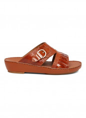 Textured Arabic Sandal Brown