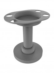 Vanity Top Tumbler And Toothbrush Holder Grey