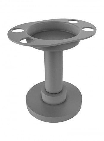 Vanity Top Tumbler And Toothbrush Holder Grey
