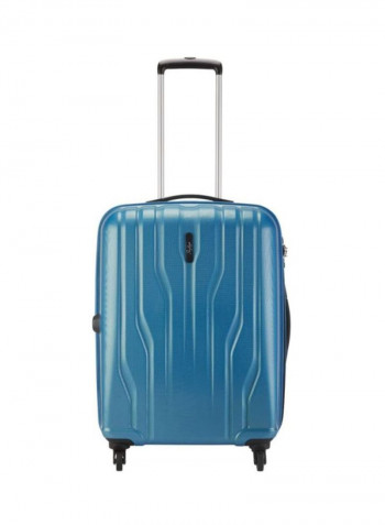 4 Wheels Hardside Check-In Luggage Trolley Blue