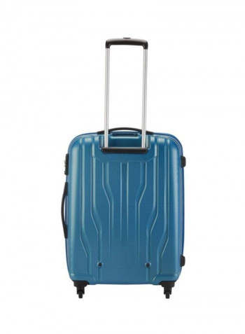 4 Wheels Hardside Check-In Luggage Trolley Blue