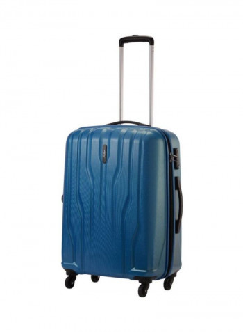 4 Wheels Hardside Check-In Luggage Trolley Blue