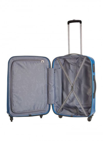 4 Wheels Hardside Check-In Luggage Trolley Blue