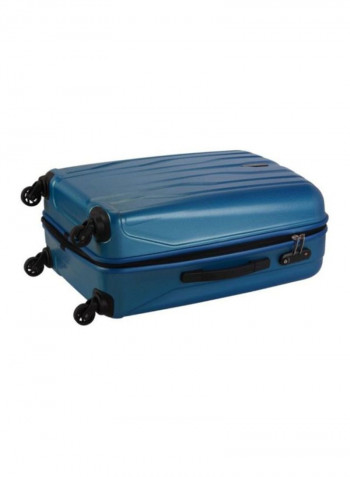 4 Wheels Hardside Check-In Luggage Trolley Blue