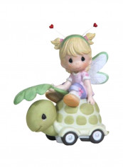 Come Along For The Ride Collectable Figurine Pink/Green/White