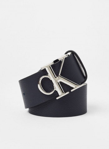 Mono Plaque Belt Navy