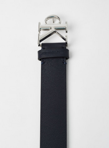 Mono Plaque Belt Navy