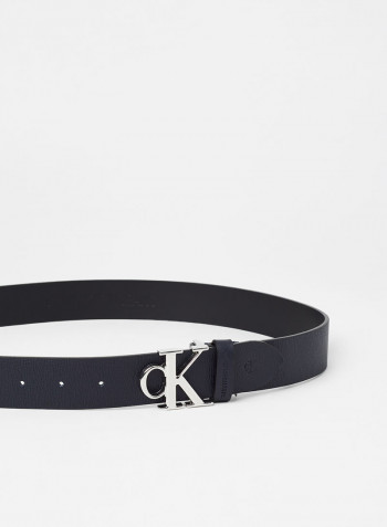 Mono Plaque Belt Navy