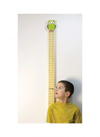 Growth Stick With Owl Topper Beige/Green 52x1x2.5inch