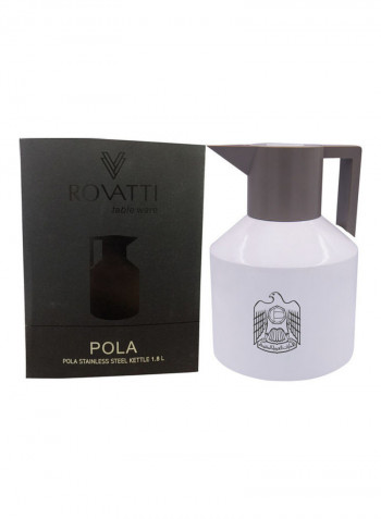 Pola Stainless Steel Kettle White/Grey