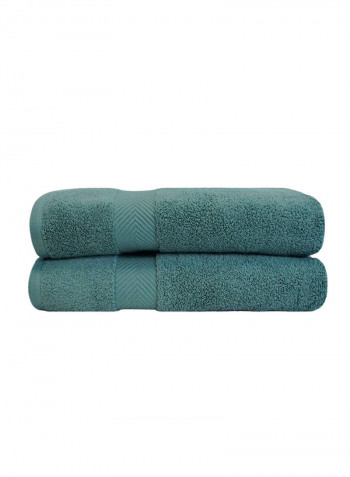 2-Piece Soft Bath Sheet Green 34 x 68inch
