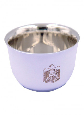6-Piece Pola Arabica Stainless Steel Cup Set White