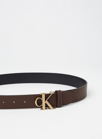 Mono Plaque Belt Brown