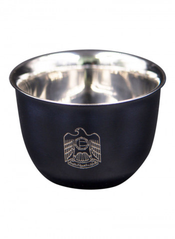 6-Piece Pola Arabica Stainless Steel Cup Set Black
