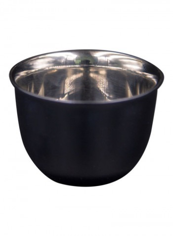 6-Piece Stainless Steel Arabic Cup Set Black