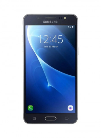 هاتف جالاكسي J510 بشريحتين (2016) بذاكرة داخلية سعة 16 جيجابايت ويدعم تقنية 4G LTE، لون أسود