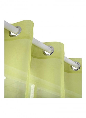Polyester Sheer Curtain Yellow 100x84inch