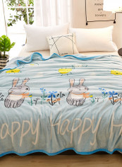 Printed Warm Blanket Multicolour