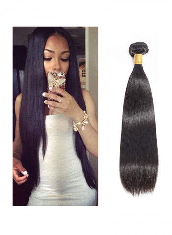 Straight Hair Extension Black 20inch