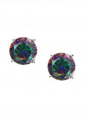 925 Sterling Silver Cubic Zirconia Studded Stud Earrings