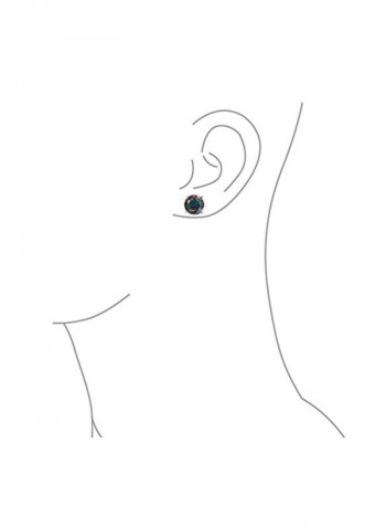 925 Sterling Silver Cubic Zirconia Studded Stud Earrings