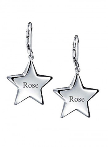925 Sterling Silver Leverback Dangle Earrings