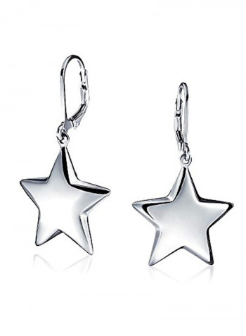 925 Sterling Silver Leverback Dangle Earrings