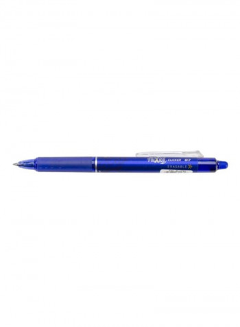 FriXion Clicker Erasable Ballpoint Pen Blue/Chrome