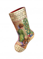 Christmas Morning Stocking Stitch Kit Beige/Green/Red reviews Christmas Morning Stocking Stitch Kit Beige/Green/Red