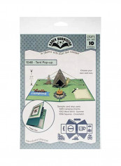 Tent Pop Up Die Cut Green/Beige/Blue reviews Tent Pop Up Die Cut Green/Beige/Blue