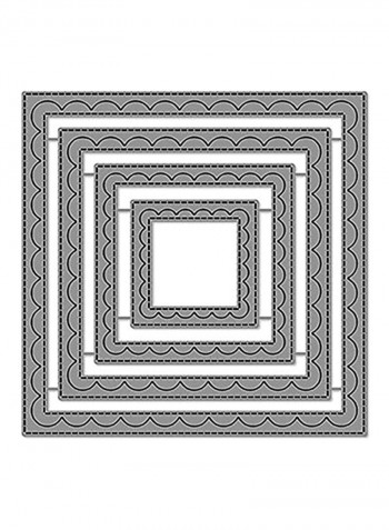 4-Piece Lawn Cuts Custom Craft Die Silver