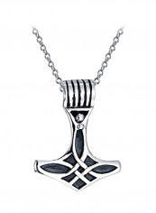 925 Sterling Silver Celtic Thors Hammer Pendant
