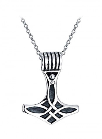 925 Sterling Silver Celtic Thors Hammer Pendant