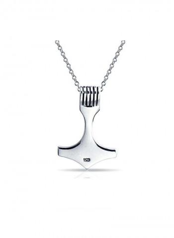 925 Sterling Silver Celtic Thors Hammer Pendant