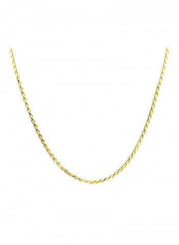 14 Karat Gold Plated 925 Sterling Silver Chain Necklace