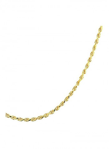 14 Karat Gold Plated 925 Sterling Silver Chain Necklace