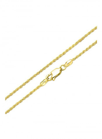 14 Karat Gold Plated 925 Sterling Silver Chain Necklace