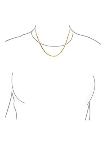 14 Karat Gold Plated 925 Sterling Silver Chain Necklace